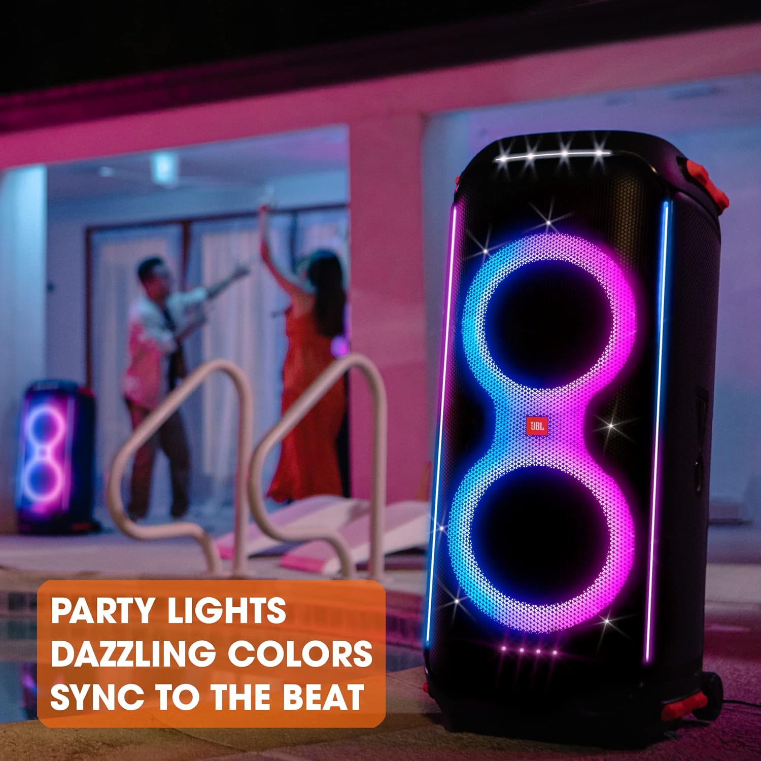 JBL PartyBox 710 - Party Speaker with Powerful Sound, Built-in Lights and Extra deep bass (Renewed)