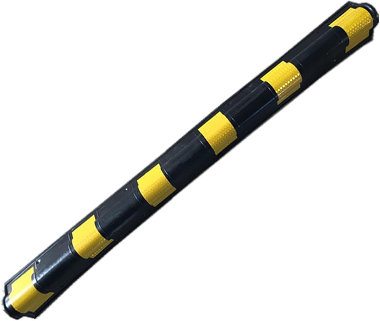 Accessories Car Parking Protector Wall Corner Guard for Parking Garages Arc Parking Rubber Column with Reflective Strip 1cm Thick(2pcs-120cm)