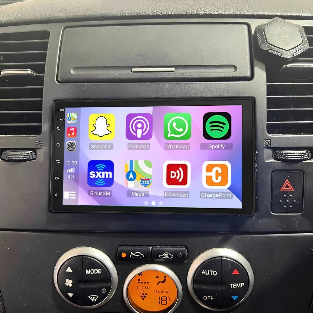 2+64G Car Stereo for Nissan Tiida 2004-2011 with Wireless Carplay&Android Auto,7 Inch Android 15 Touchscreen Bluetooth Car Radio with GPS, WiFi, FM Radio,Backup Camera,SWC,MIC