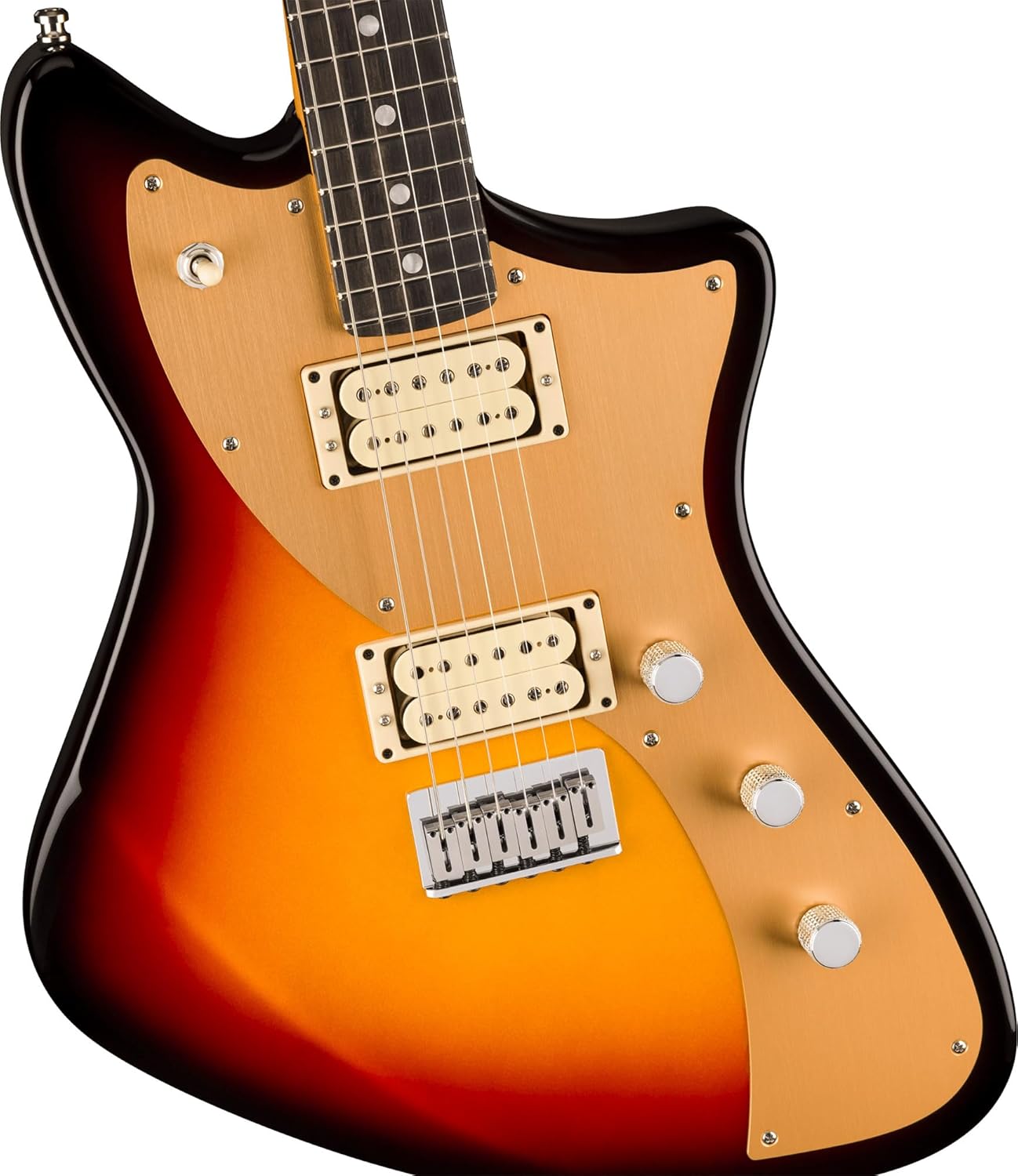 Fender American Ultra II Meteora - Ultraburst Bundle with Case, Strap, Cable, Hat, and Guitar Cleaning Kit