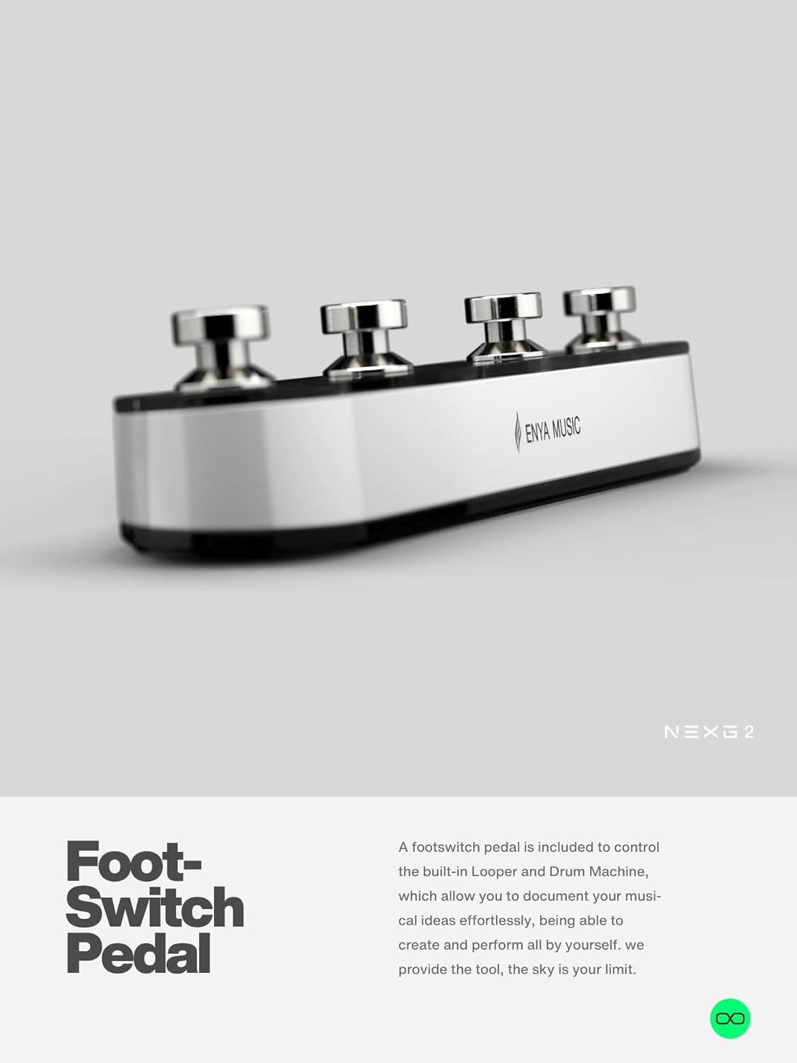 Enya NEXG 2 Acoustic-Electric Guitar Carbon Fiber Travel Smart Audio Guitar Kit & Enya Smart Automatic Guitar Tuner & enya Magnetic Strap