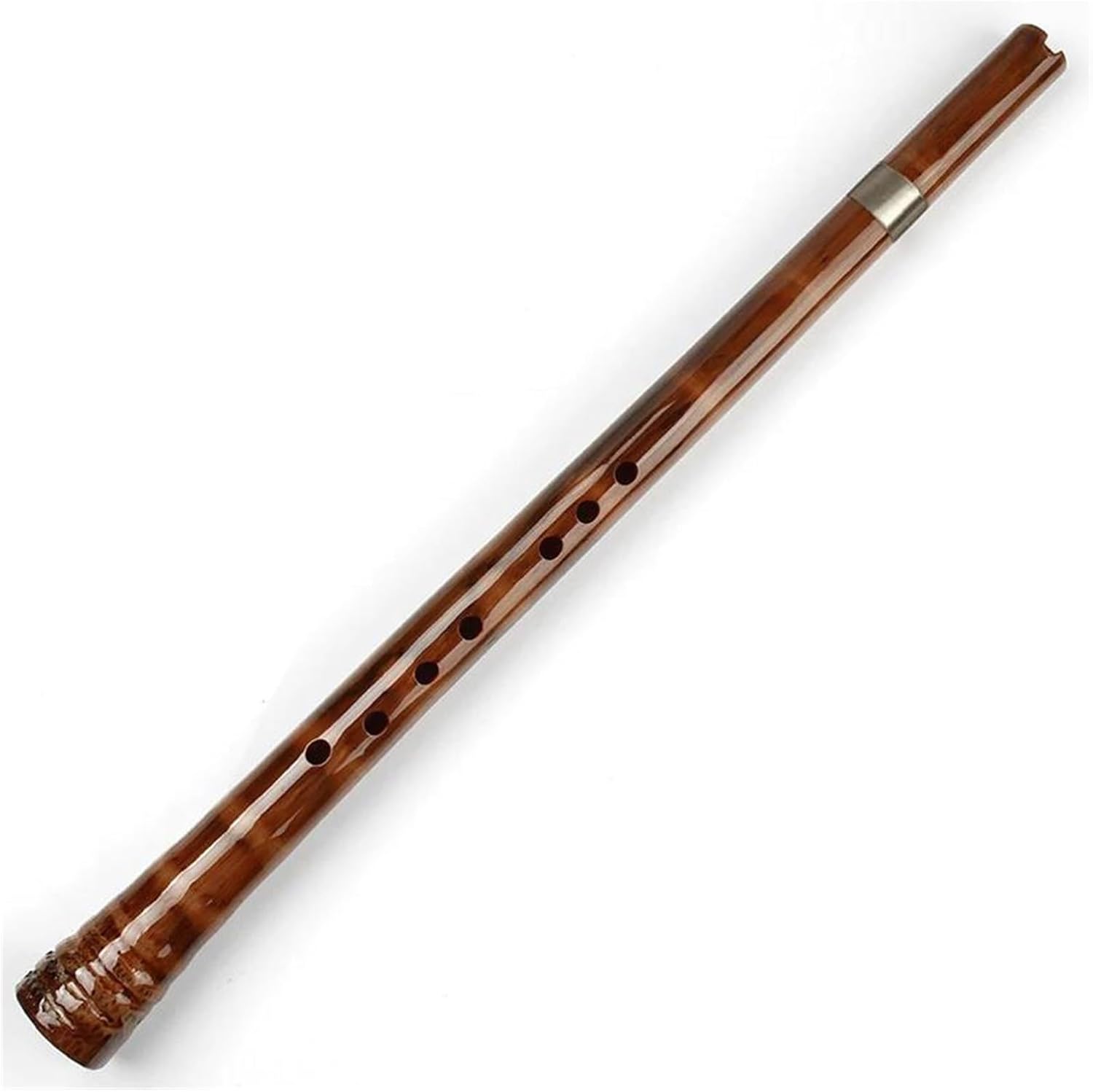 C Bamboo Flute F Key 8 Hole Professional Traditional Woodwind Instrument Glossy(GKey2)