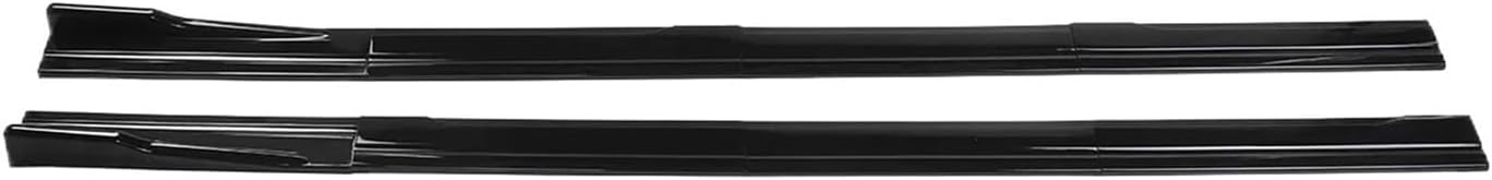 Side Skirts Universal Car Side Skirt 8 Pcs 2.2m Winglet Splitters Lip Side Spoiler Compatible for VW Polo Golf Mk5 Mk6 Mk7 Jetta Passat(Glossy Black)