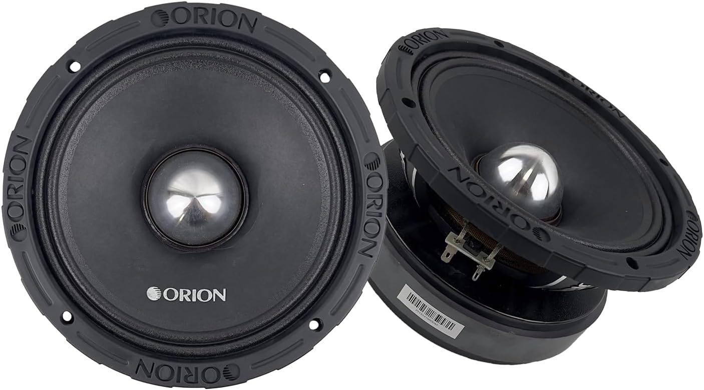 Orion XTRPRO XPM854MBF High Performance 8” Mid-Bass Bullet Loudspeakers, 2000W Max Power, 500W RMS, 4 Ohm, 2.5