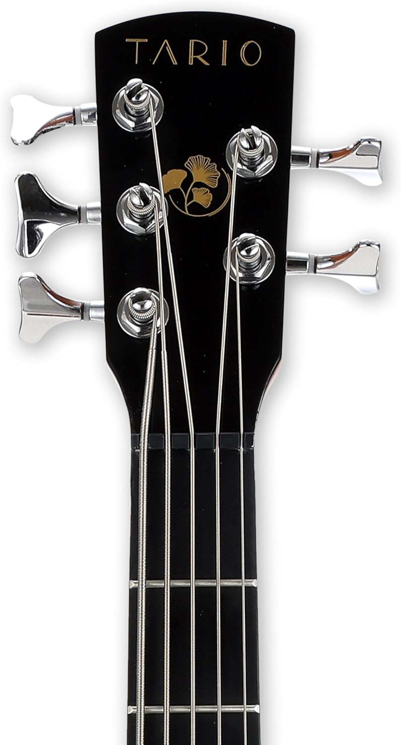 TARIO 5 String Electric Acoustic Bass Spruce Top Mahogany Neck Mahogany Back and Sides
