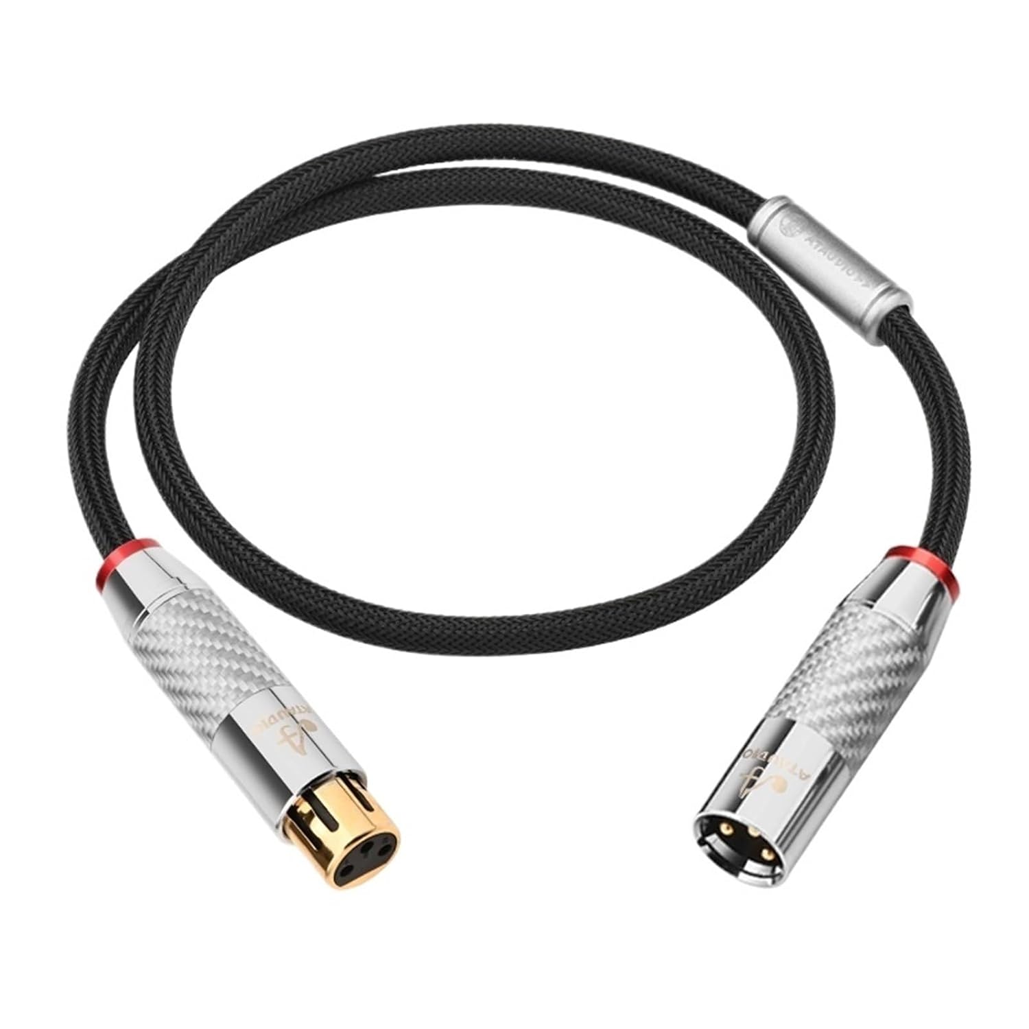 Balanced XLR Cable Hi-end OCC Core Audio Cable for Microphone Sound Gold Plated Plug Amplifiers 2XLR Cord(One Piece XLR Cable,3.5 m)