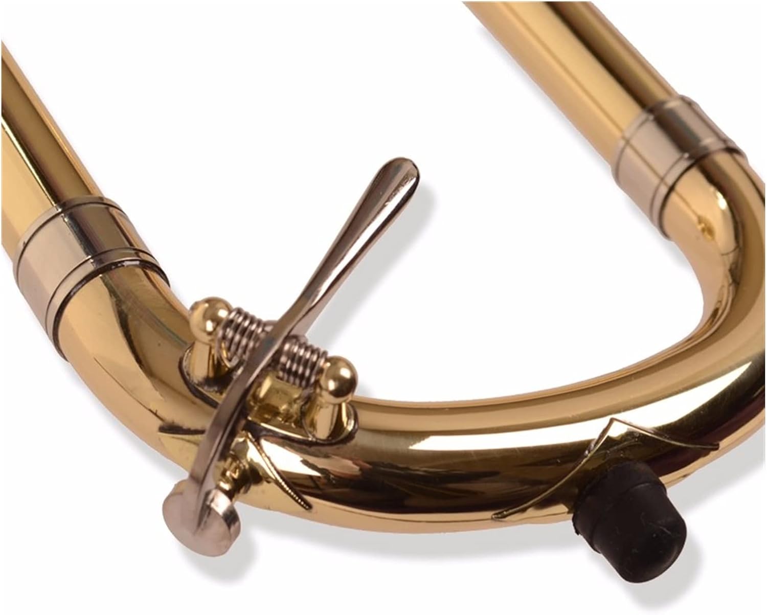 FLFL Student Trombone Professional Tenor Trombone B Flat Tenor Horn with Trombone Mouthpiece and Gloves Gold Brass Wind Instruments