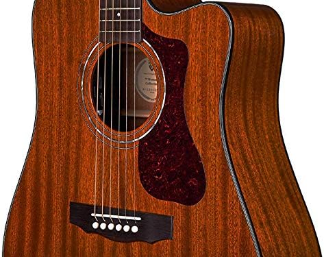 Guild Guitars D-120CE Acoustic Guitar, Natural Gloss, All Solid Woods Dreadnought, Westerly Collection, with Premium Gig Bag