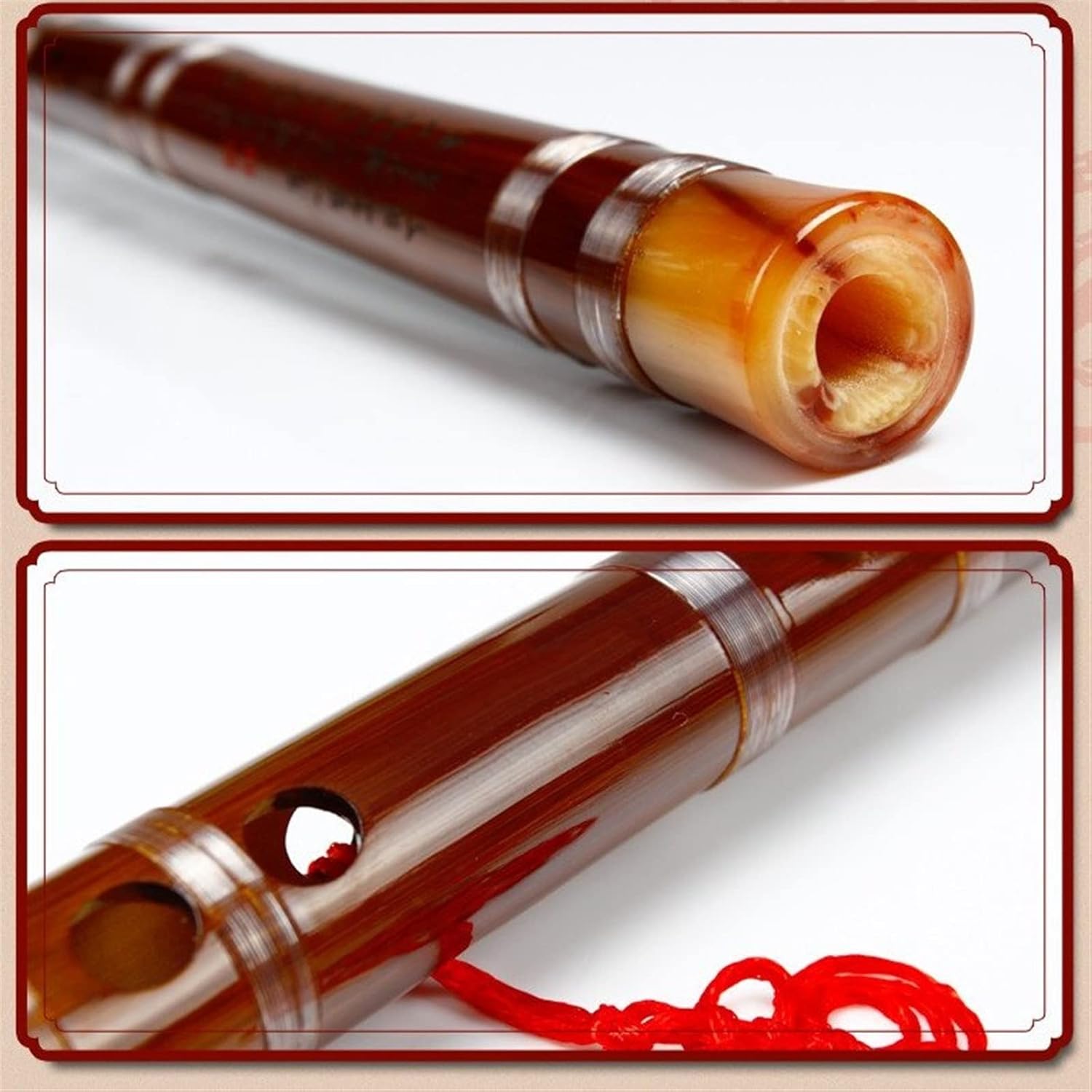 Chinese Bamboo Flute Professional Woodwind Instruments Natural Color Flutes (Color : D)