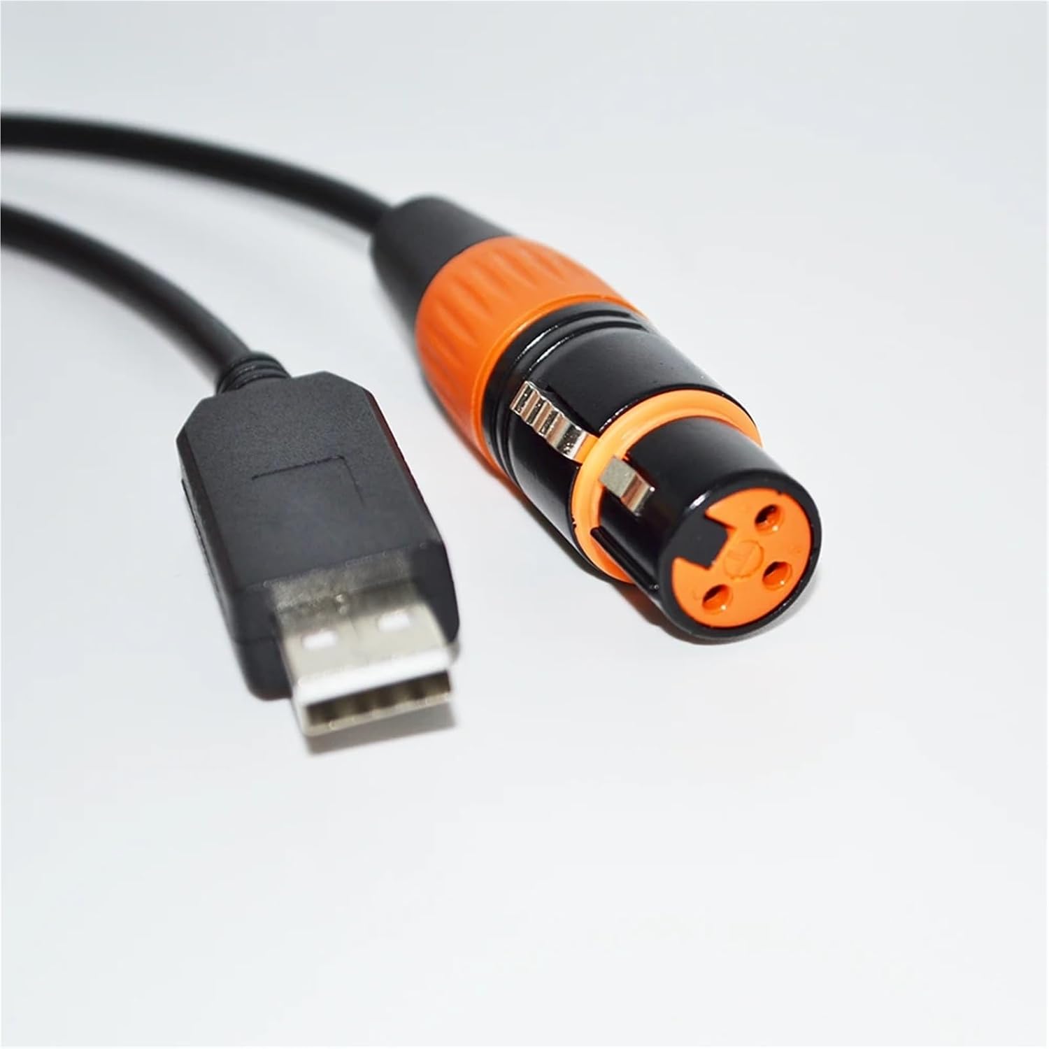 USB RS485 to XLR 3P Female Socket DMX512 Cable Fixture Controller KABLE(8M,Color B)