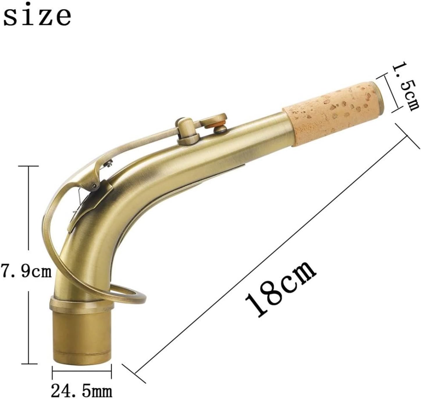 Saxophone Parts Elbow Bend Neck for E- Flat Alto Saxophone Woodwind Accessories