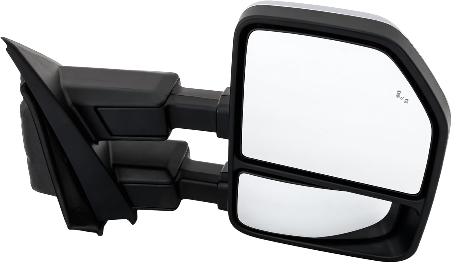 Garage-Pro Passenger Side Power Heated Towing Mirror for Ford F-250 F-350 Super Duty F-450 2020-2022, Side Mirror Replacement, Power Fold, Signal Light, Blind Spot Monitor, Puddle Lamp, Chrome