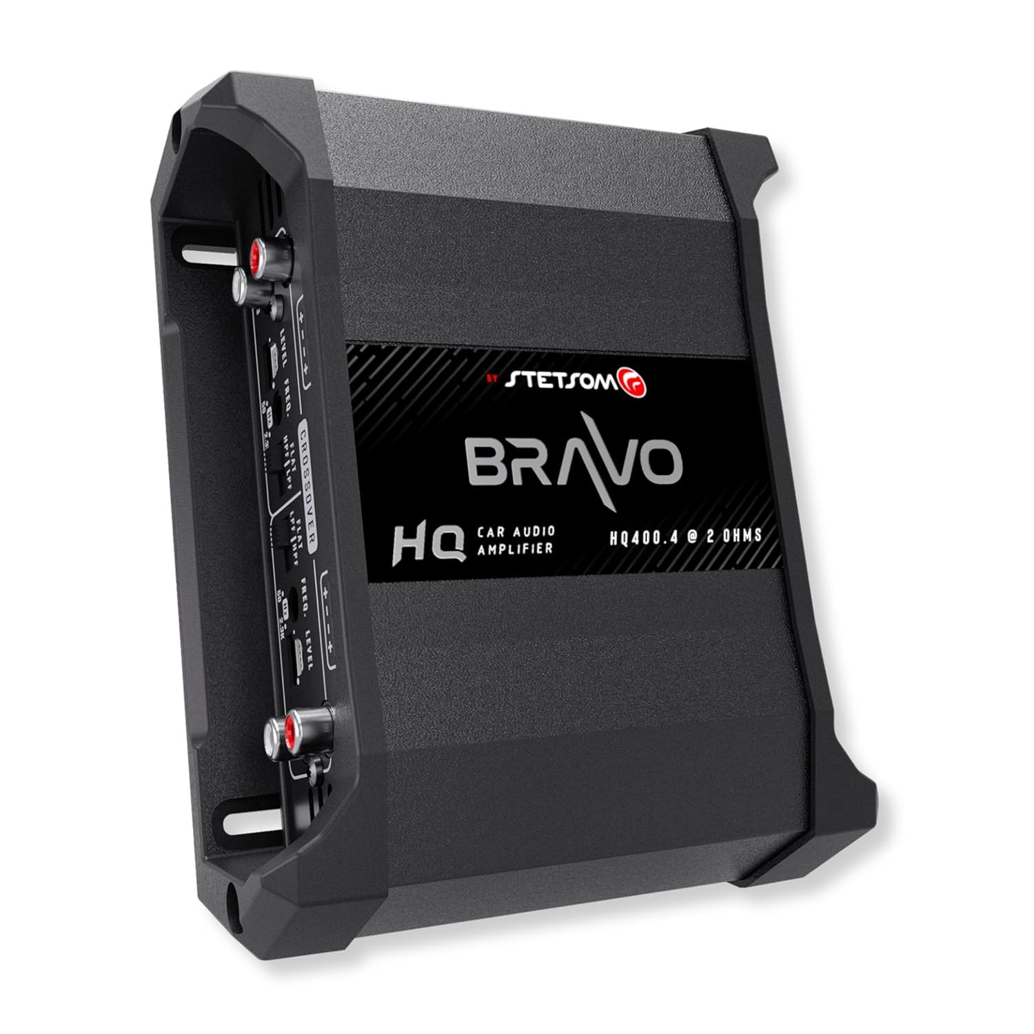 Stetsom Bravo HQ 400.4 - Multichannel Car Audio Digital Amp, 2 Ohms Stable - 400 Watts RMS 4 Independent Channels, Variable Crossover, Full Range, Car Stereo ds Bridge Speakers 400x4 RCA & High Input