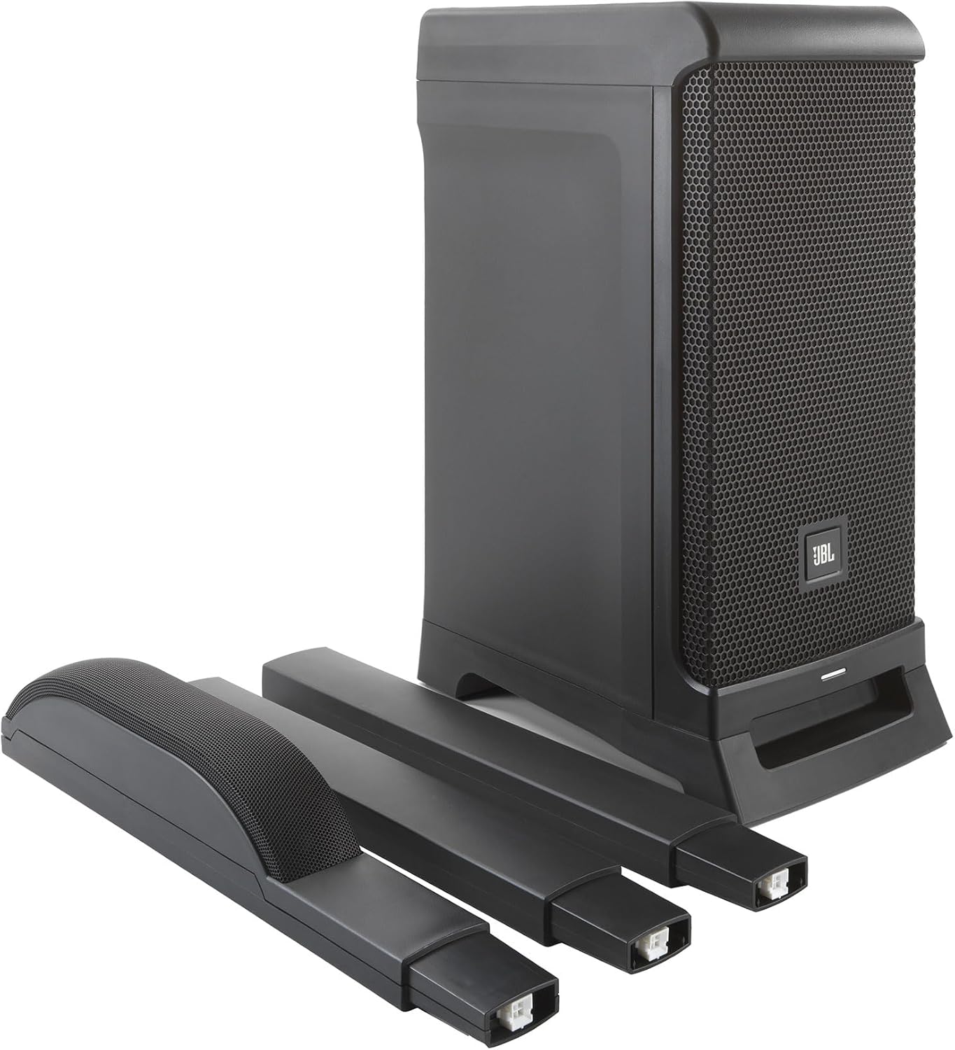 Audiosavings Bundle: (2) JBL IRX ONE Powered Line Array PA Speaker Bundle with (2) RV Pro MIc Kit 1 - High-End Metal Microphone & (1) Rockville DJ1500 DJ Headphones w/Detachable Coil Cable (Items 5)