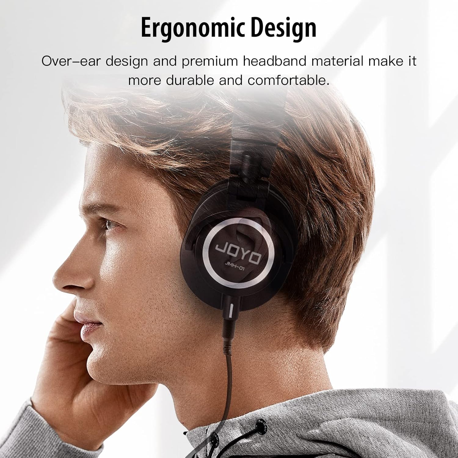 JOYO MOMIX PRO Audio Interface Stereo XLR 48V Phantom Power Mixer and JMH-01 Monitor Headphones