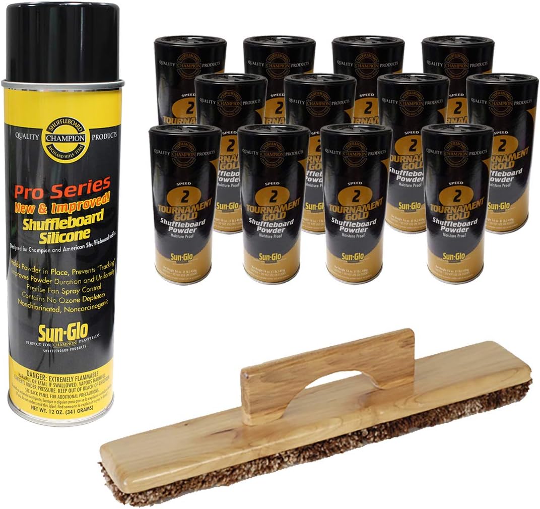 Sun-Glo 12 Cans #2 Tour Gold Wax, Sweep, Silicone Spray