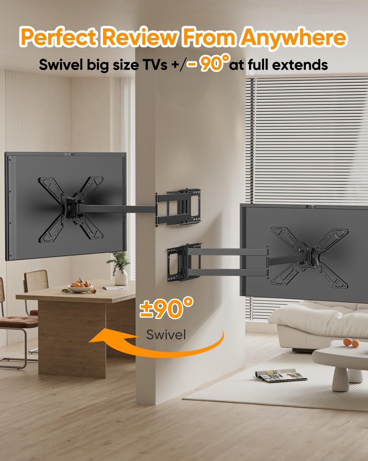 FORGING MOUNT Long Arm TV Wall Mount with 48.03