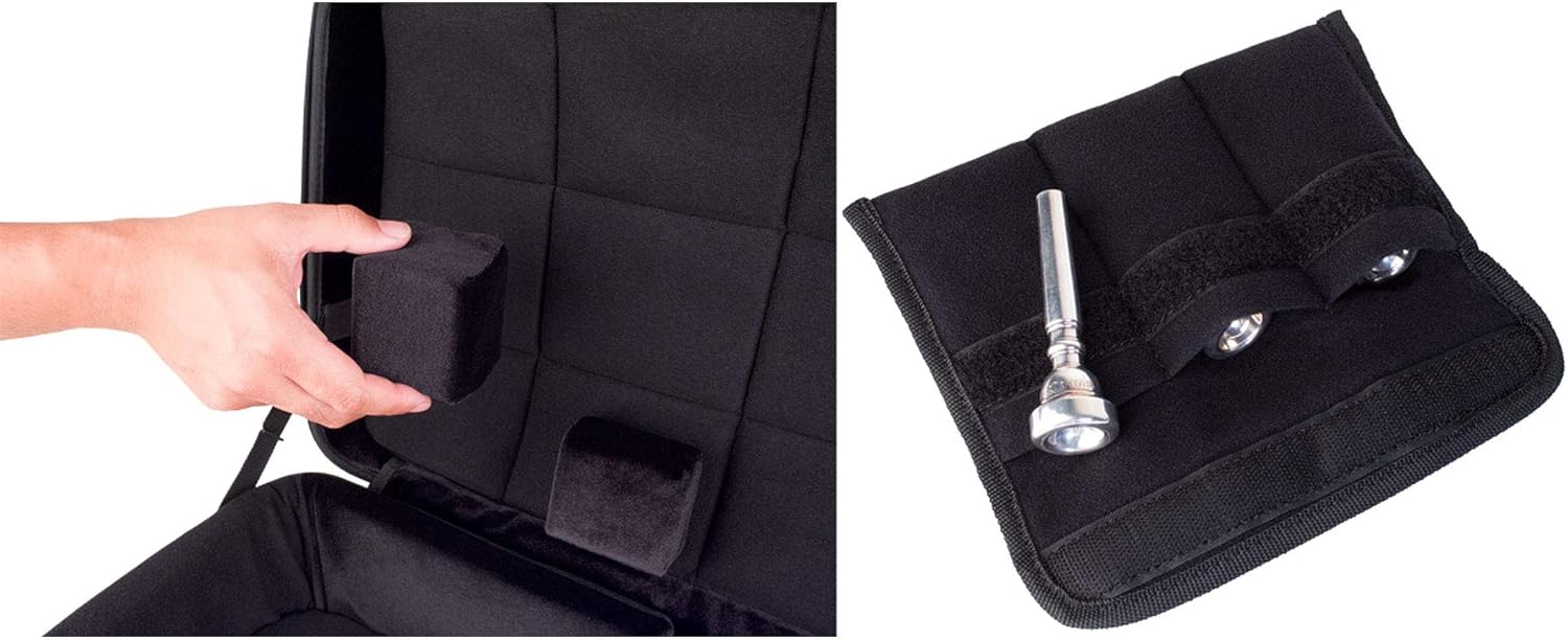 Protec Micro ZIP Triple Trumpet Case with Wheels, Black, Model BLT301T