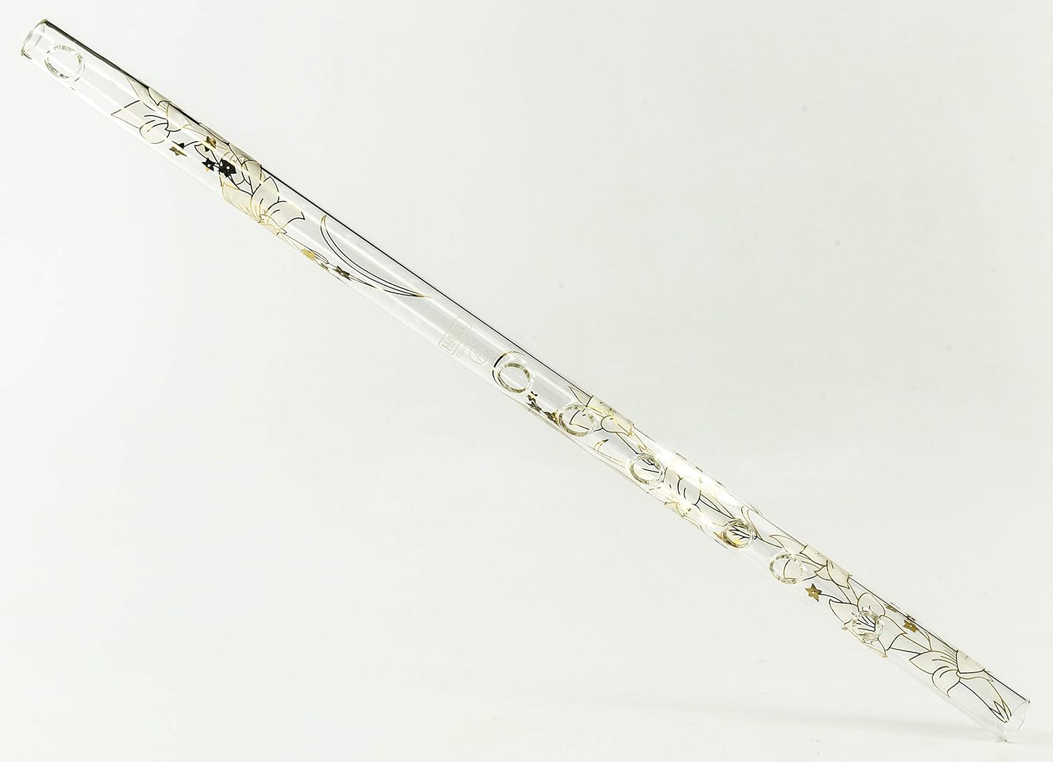 Hall Crystal Flute 11501 - Inline Glass Flute in A (White Lily)