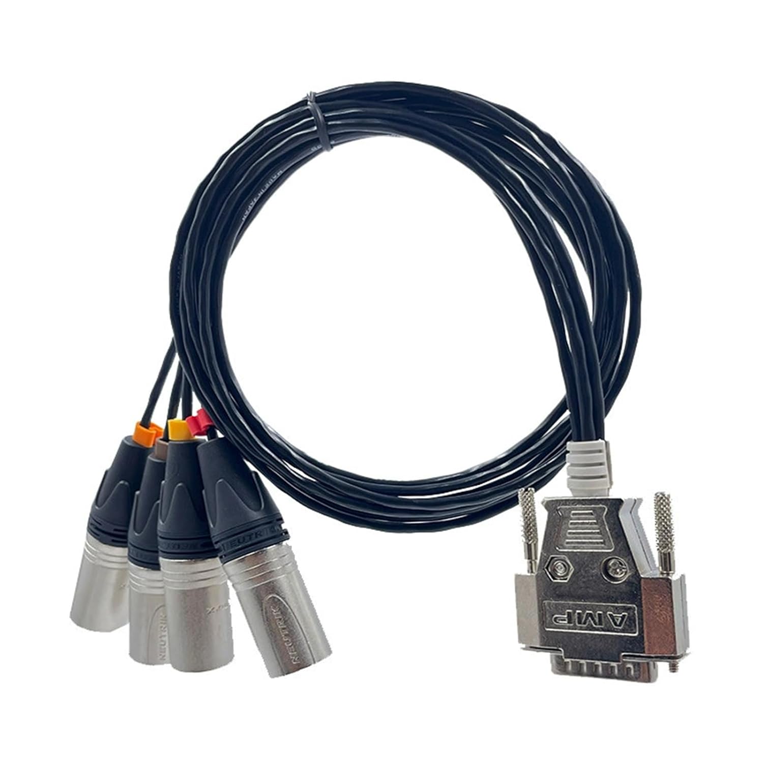 DB15 Male to 4 XLR 3Pin Female Professional Analog Audio Mixer Connection Cable for Used for Ultra Compact Audio Mixers 1.5Meter