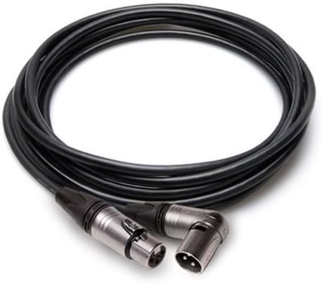 Hosa MXX-015SR Microphone Cable - Neutrik XLR Female to Right Angle XLR Male - 15 foot