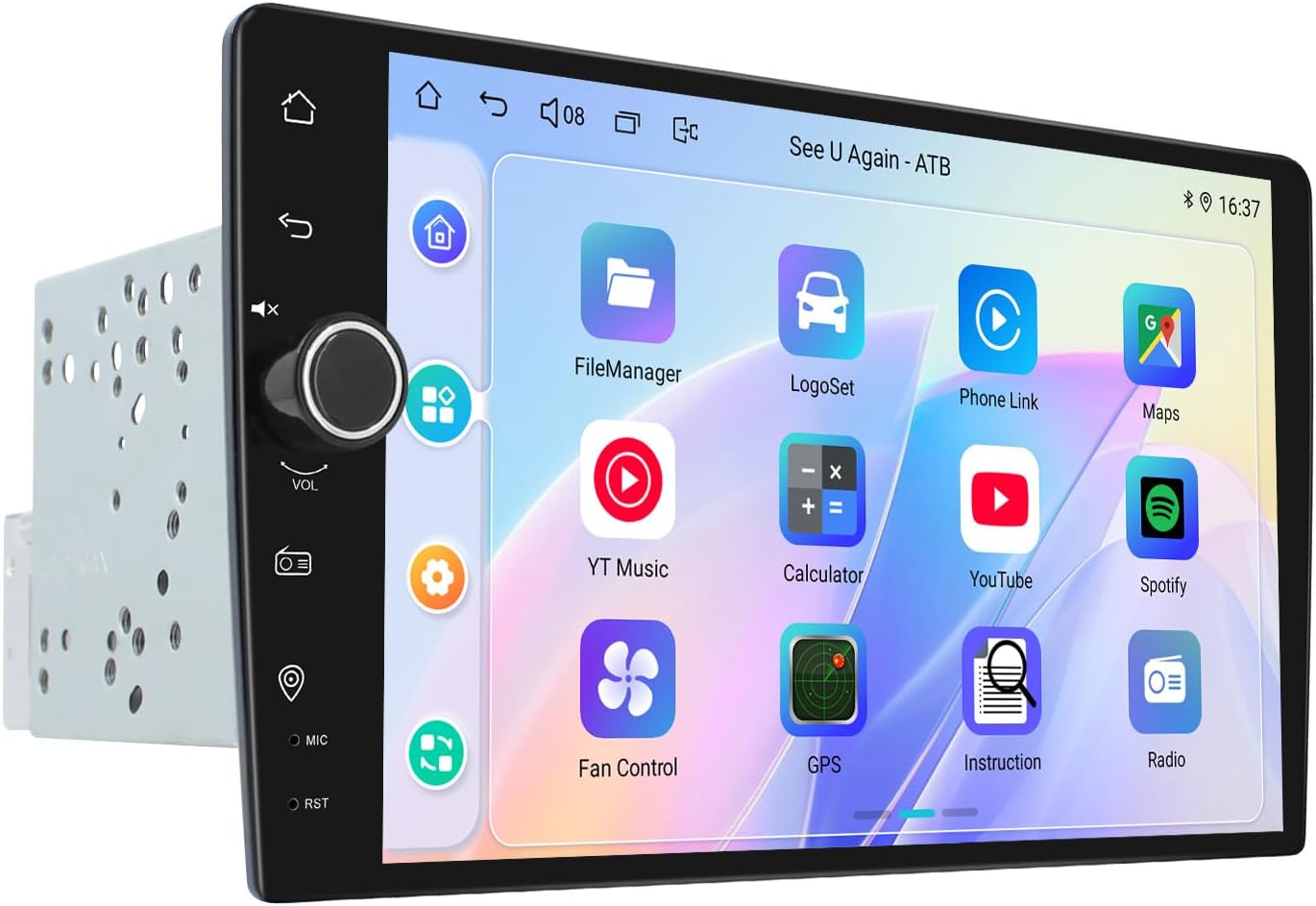 JOYING Double Din Radio 9 Inch Car Stereo with Apple Carplay & Android auto, Android 13 Head Unit 4GB+64GB with Mirror Link, AM/FM, Bluetooth, SWC, GPS(JY-UTD07N4)