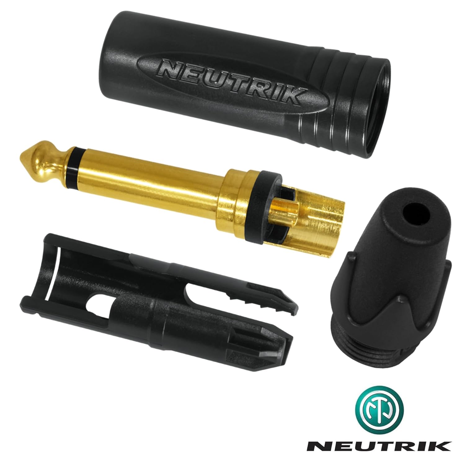 50 Foot - WBC-PRO-Guitar – 20 AWG - Low-Cap (18pF/ft) – Pro-Grade – Graphite-Based - Dual-Shielded Guitar, Bass, Instrument Cable with Neutrik Straight to Angled ¼ Inch (6.35mm) Gold TS Connectors