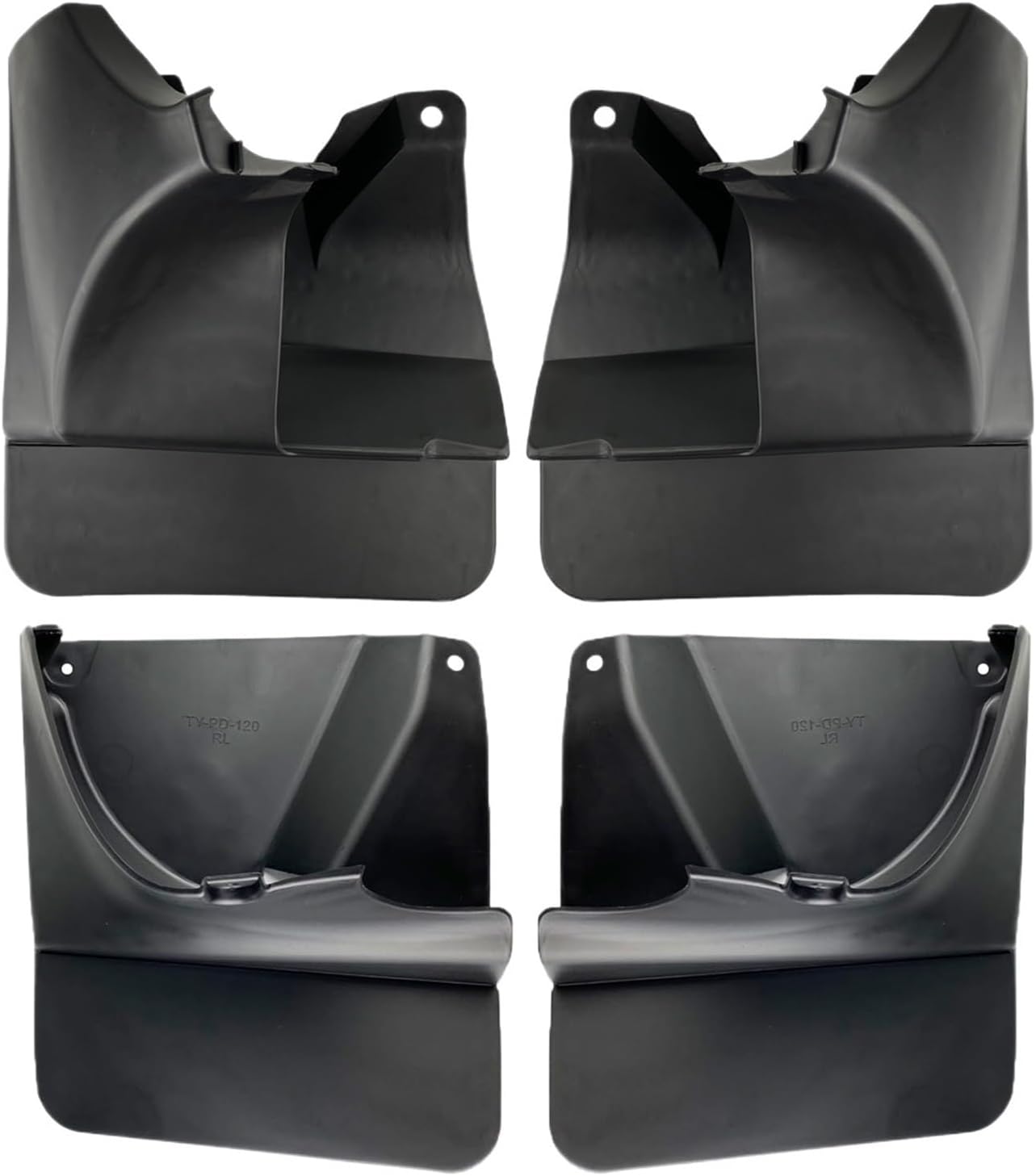 Car Mud Flaps Front/Rear Mudguards Splash Guards Flap Fender Mudflaps Compatible with Toyota Land Cruiser Prado FJ120 2003-2009(Front Rear)