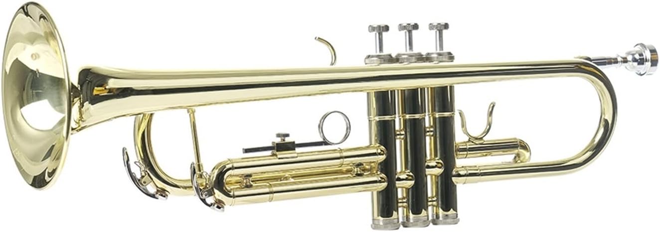 TSTS Golden Trumpet Instrument Playing Grade Children's Adult Wind Band B-Flat Brass Trumpet Instrument Professional Trumpet