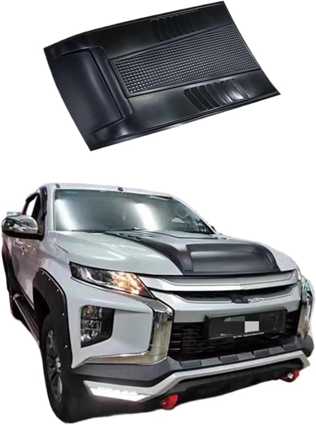 Car 4x4 Off-road Truck Accessories ABS Bonnet Scoop Hood Cover Compatible For Mitsubishi Triton L200 2019 2020 2021