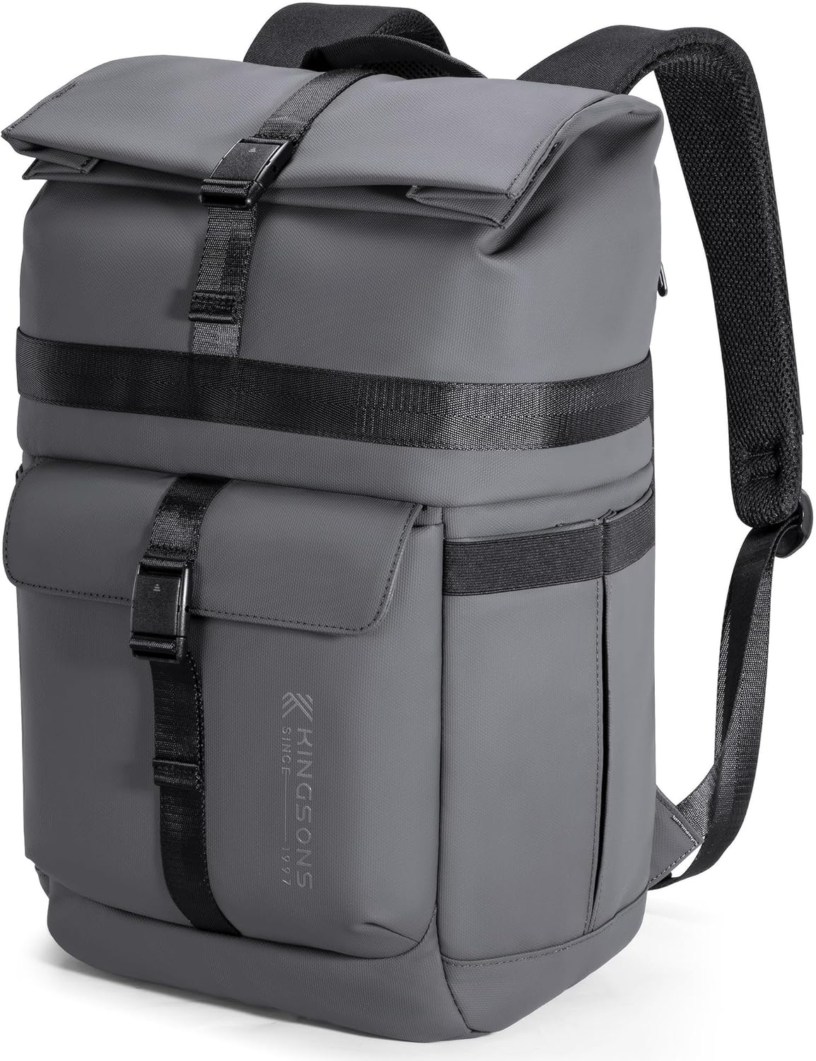 Kingsons Travel Laptop Backpack，Business Anti Theft Carry On Backpack Waterproof Lightweight Multi-compartment Large Capacity Weekender Daypack for Men Women