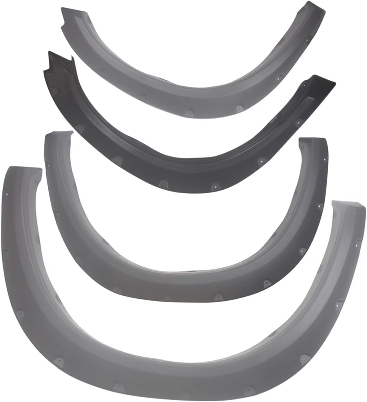 2 Front + 2 Wheel Fender Flares Rear Pocket Rivet Bolt On Fender Flares Car Body Parts Compatible For DODGE RAM 1500 2009-2017