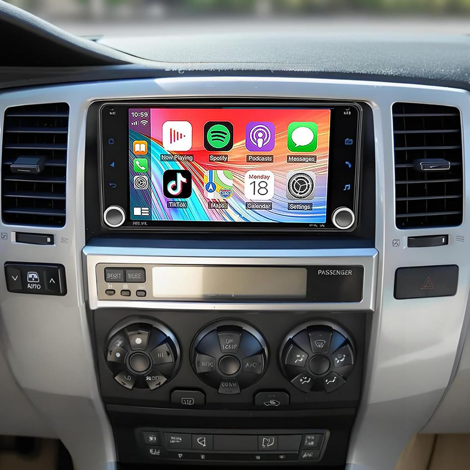 4+64GB Car Stereo Radio for Toyota 4Runner 2003-2009, for Tundra 2003-2006, for Sequoia 2003-2007,Support Carplay& Android Auto, Bluetooth&Voice Control, Back-up Camera& SWC