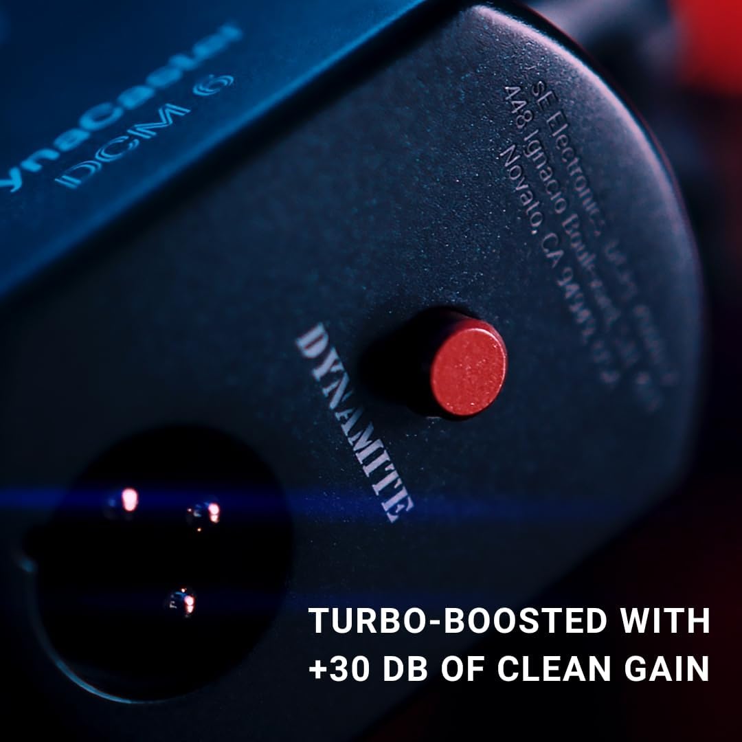 SE Electronics DCM6 Dynacaster DCM 6 Broadcast Microphone, Black