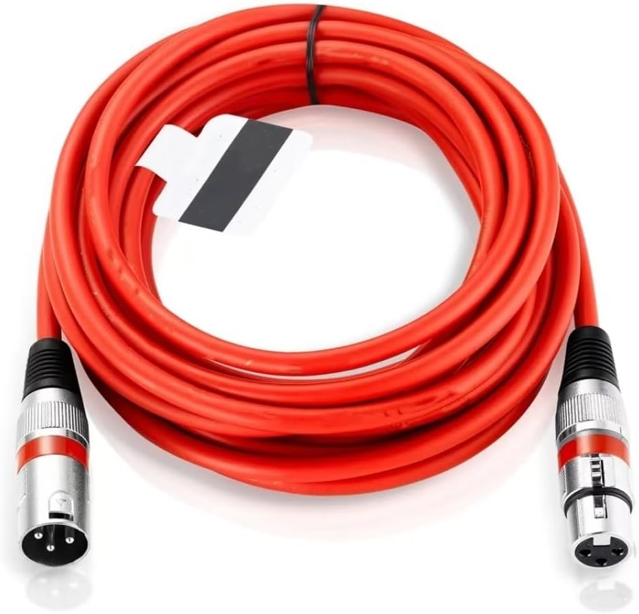 XLR Cable Male to Female M/F 3 Pin OFC Audio Cable Foil + Braid Shield for Microphone Mixer Amplifier 1m 2m 300cm 5m 10m(5 Pieces,10m)