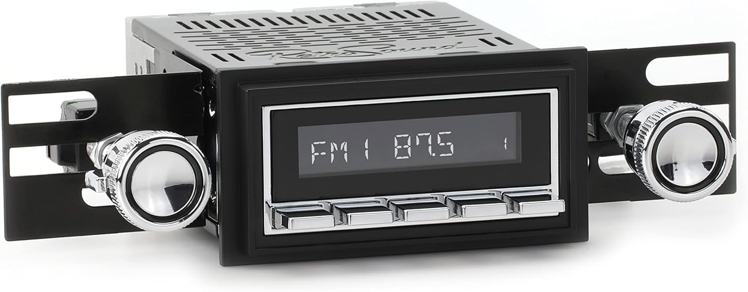 RetroRadio Compatible with 1967-68 Ford Mustang Features Include Bluetooth, USB, AM/FM HC-M2-226-08-80F1