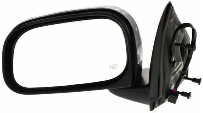 KarParts360 For Chrysler Aspen 2007 2008 2009 Door Mirror Driver Side | Power Glass | Heated | Foldaway | Black | Flat Glass | With Chrome Cover | Code GTS | Replacement For CH1320285 | 55364665AI