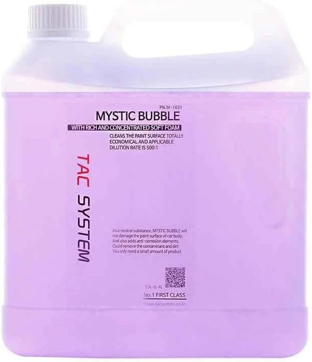 Mystic Bubble – pH-Balanced Car Wash Shampoo with Superior Slickness | Highly Concentrated | Safe for Waxes, Coatings, Sealants- 4L