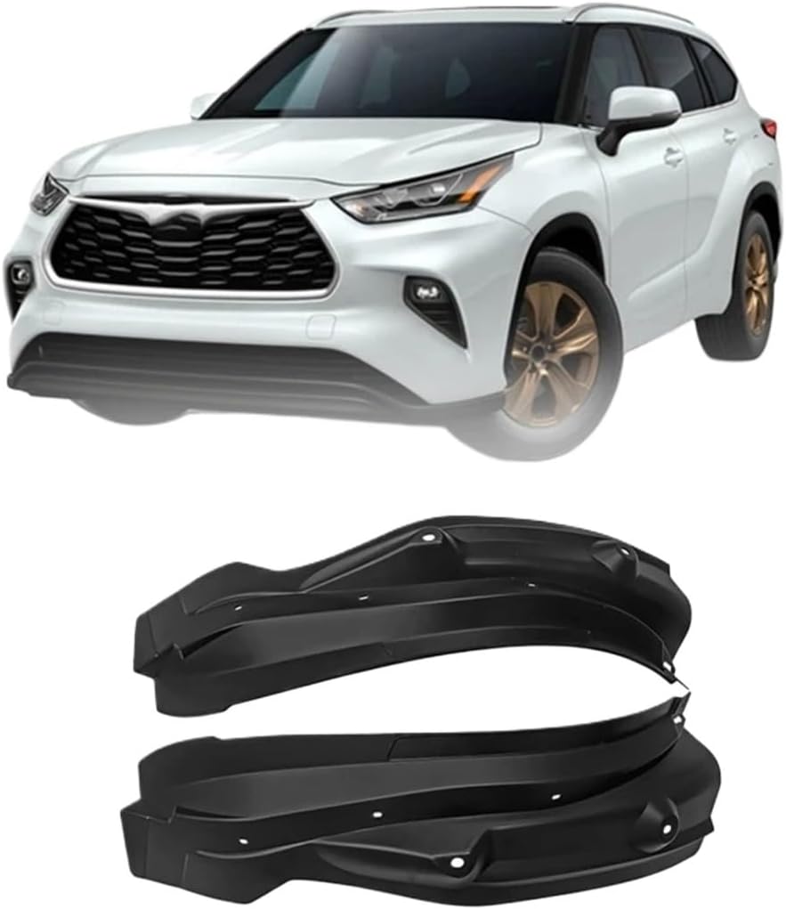 Mudguard Compatible For Toyota Highlander Crown Kluger 2021 2022 Car Fender Anti Dirt Cover Rear Tire Protection Mat Modification