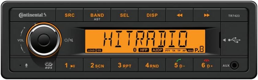 Heavy Duty 24V 1DIN ISO Stereo Radio Tractor Excavator Digger Truck Bus Import Bluetooth TR-7423