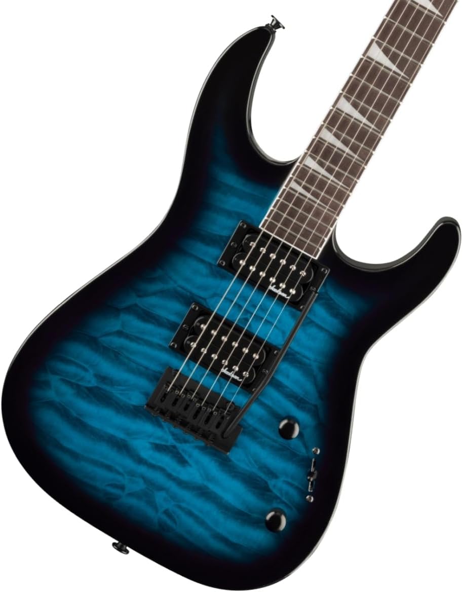 Jackson Dinky JS20 DKQ Electric Guitar - Transparent Blue