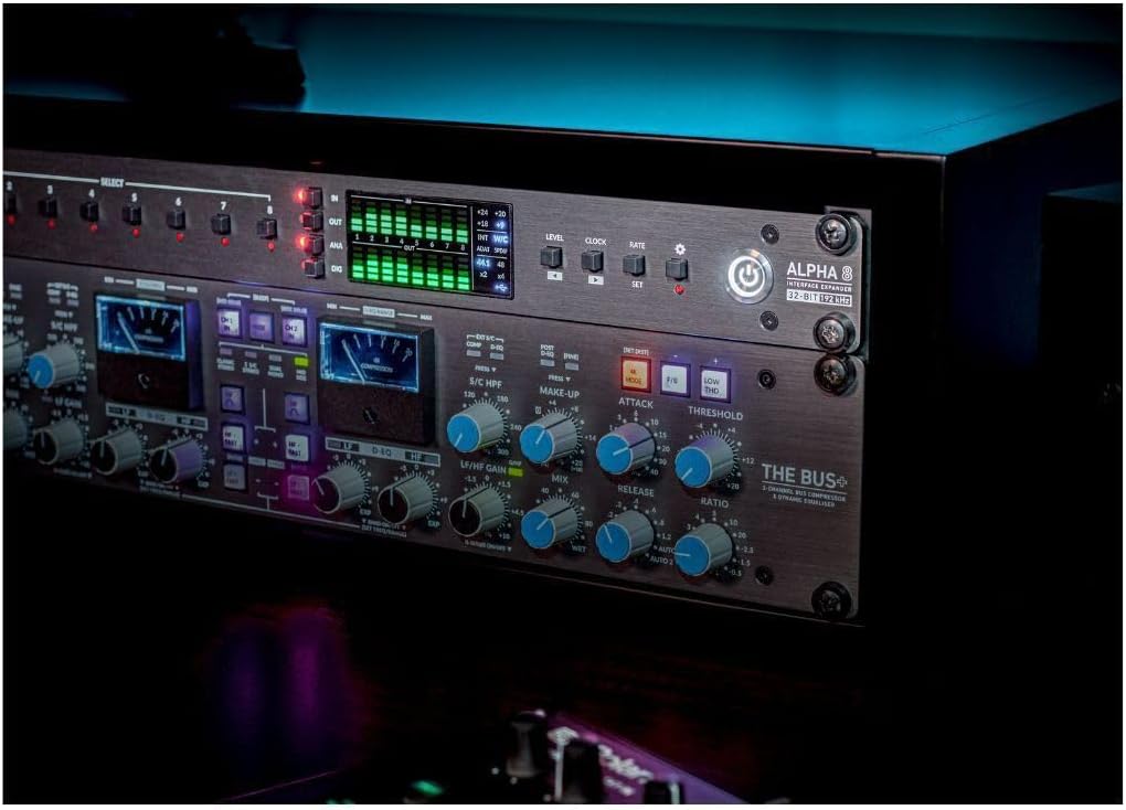 Solid State Logic Alpha 8 High-Performance 8 x 8 AD and DA Converter with Analogue, ADAT, and USB I and O (Black)