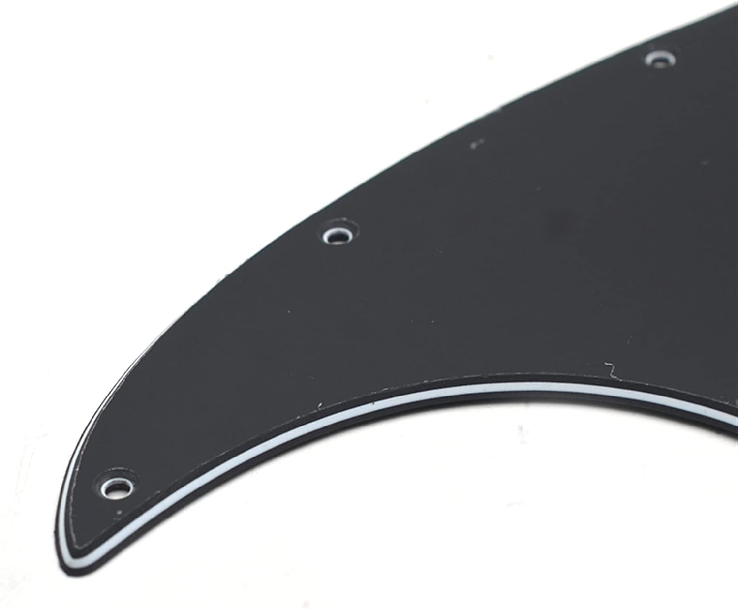 Electric Guitar Pickguard 6Pcs Black Electric Guitar Bass Pickguard 3 Ply Protector Anti-Scratch Plate for Bass Guitar