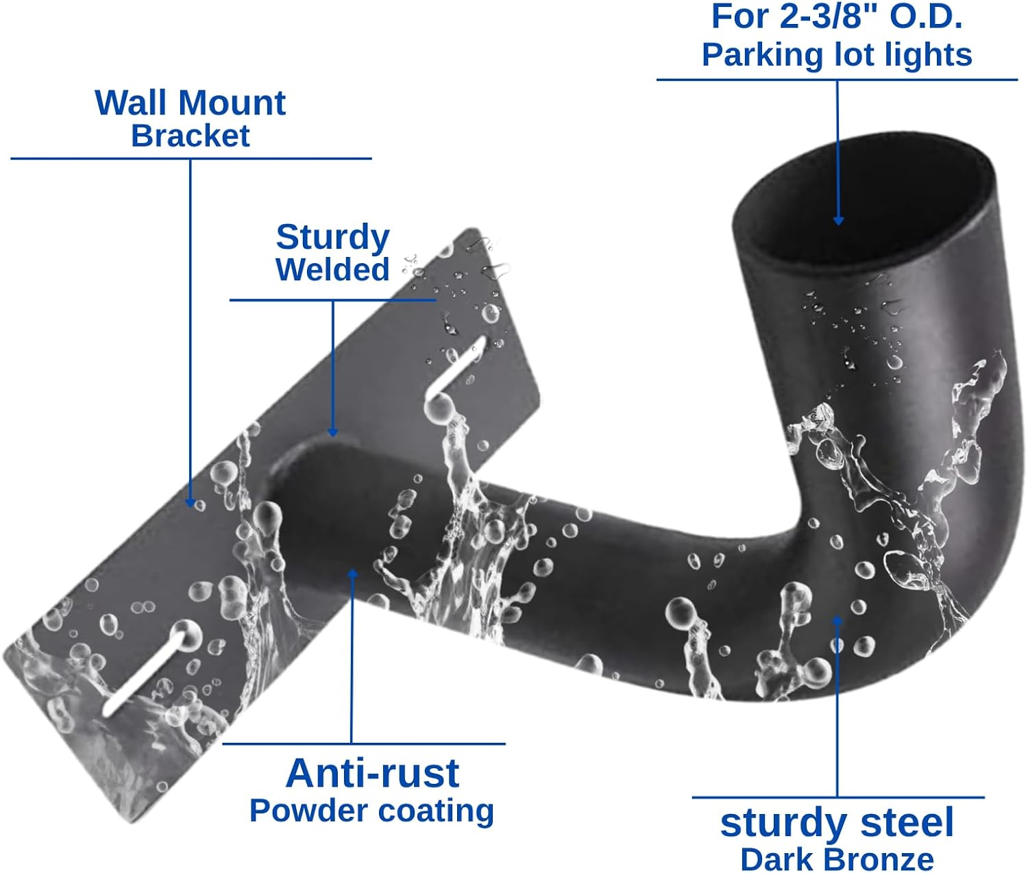 Wall Mount Bracket with 2-3/8