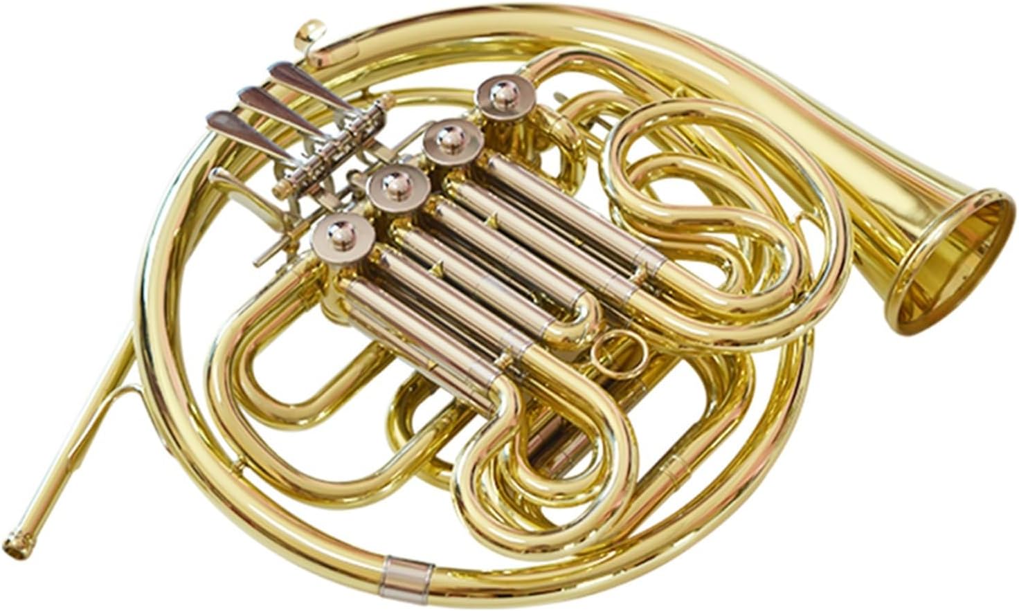 Brass French Horn Double French Horn B Flat F Key White Copper Vario For Beginners And Professional Performance