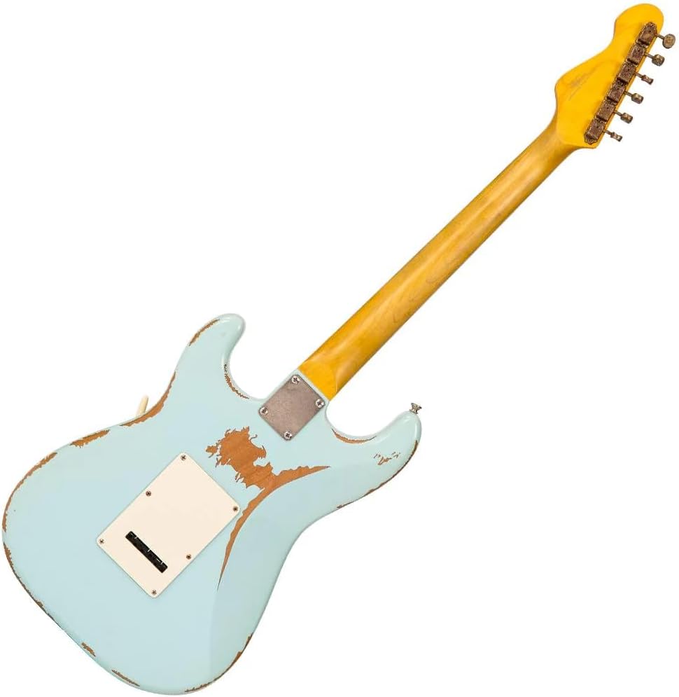 Vintage Guitars Icon V6 Electric Guitar, Strat HSS, Laguna Blue, V6HMRLB