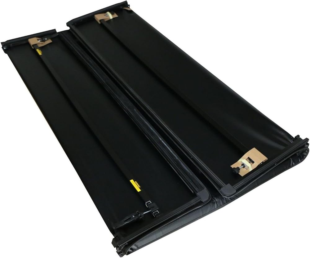 Tonneau Cover 6.5Ft Truck Bed 4-Fold Rear Upper for Ford for F150 2004-2008 1pc Black 1993M32104J