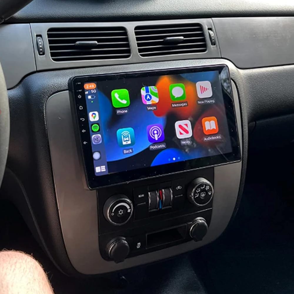 GPS for 2011 Silverado Regular Cab 4G+64G Car Radio Stereo with Wireless Carplay&Android Auto, Android 15 Support Bluetooth/Voice Control/WiFi/SWC/FM, 10 Inch IPS Touch Screen, Backup Camera