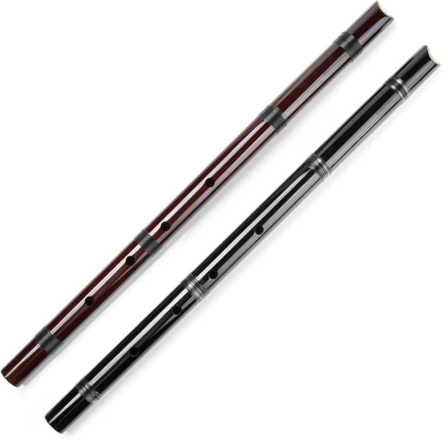 D Key Shakuhachi 5 Holes Musical Instruments Bamboo Vertical Flute Woodwind Instrument with Bag (Color : 1)