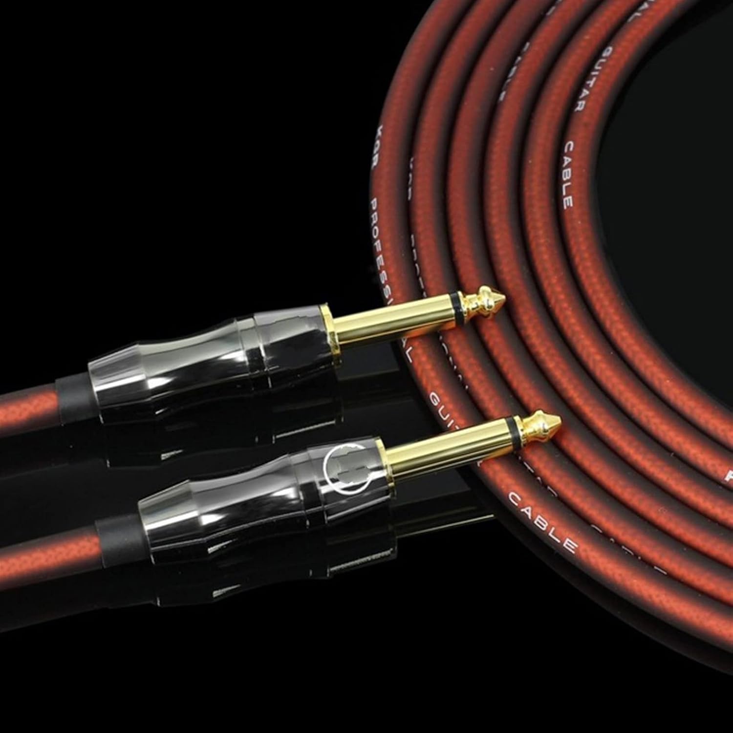 Guitar Cable Electric Guitar Wire Cable Bass Piano Keyboard Drum Noise Reduction Shield Line (Color : B, Size : 15)